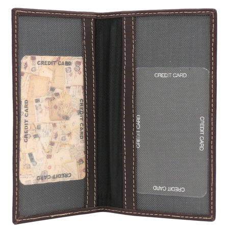 A large, hand-painted women's wallet made of genuine leather N18-SPW BTF Red No Logo