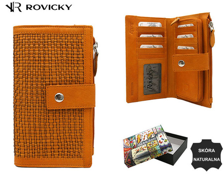 Leather wallet RFID ROVICKY R-861-DDW