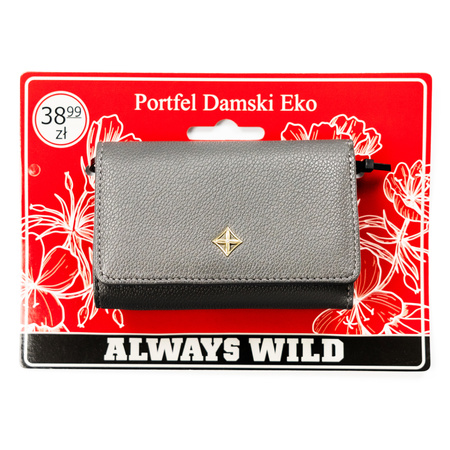 Portfel damski na blistrze PP-SF-1077-A-BL Gray