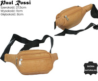 Saszetka skórzana 908-MTN Cognac