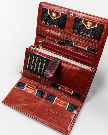 PETERSON PTN 421077-MD RFID leather wallet