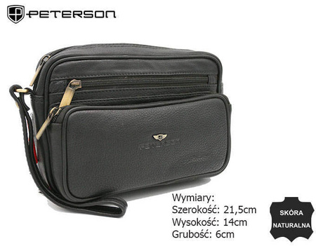 Saszetka skórzana PTN 1056-NDM