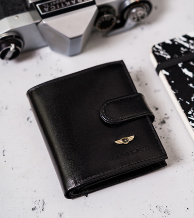 Portfel męski skórzany PTN 365Z 2-1-1 Black