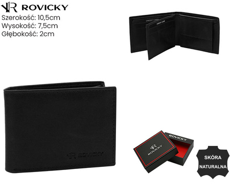 Porfel męski skórzany R-M04-LWC Black