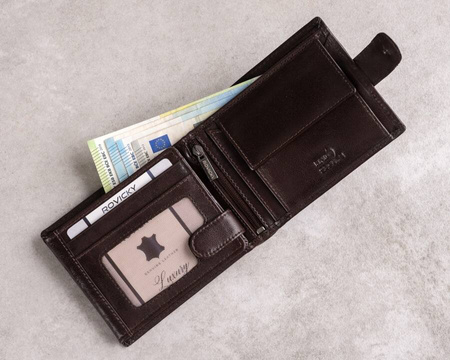 Portfel skórzany RFID ROVICKY PC-103L-BAR