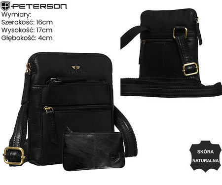 Torba skórzana + Etui PTN 1903E-OPU Black