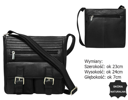 Torba skórzana 525-SPN Black