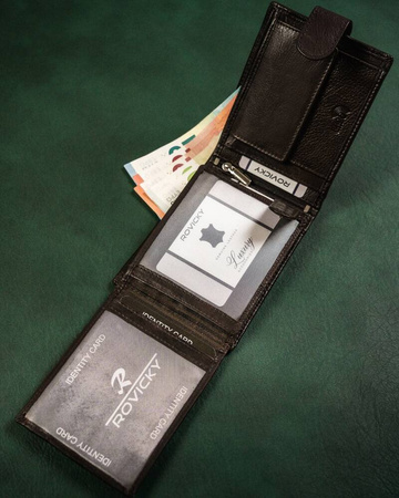 Leather wallet RFID ROVICKY N992L-CMC