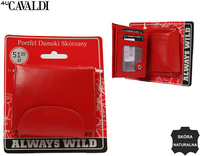 Portfel damski skórzany N202-SCL-BL Red