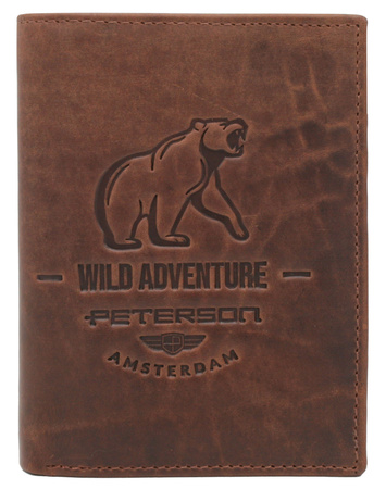 PETERSON PTN N4-BE-BEAR RFID leather wallet