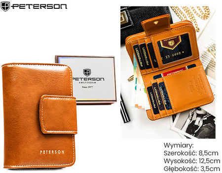 Portfel damski PU PTN 009-HF Camel