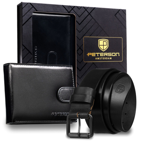 Zestaw portel+pasek PTN N992L-BF-105-BW Black