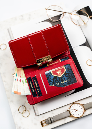 Portfel damski eko PTN 0015-LAK Burgundy