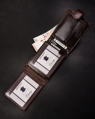 Portfel męski skórzany N992L-RPVT-BL Brown