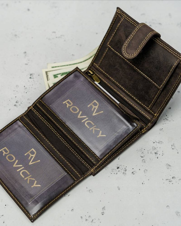 Portfel męski ze skóry naturalnej N4L-P-CHM Brown