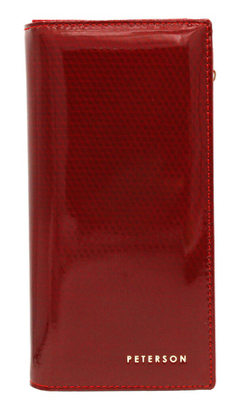 Portfel skórzany RFID PETERSON PTN 421431-SBR