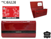 Portfel damski skórzany H27-2-RS9-BL Red