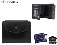 Portfel skórzany RFID ROVICKY RV-70614-9-BCA