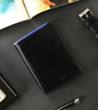 Portfel skórzany RFID RONALDO N104-VT Black+Blue