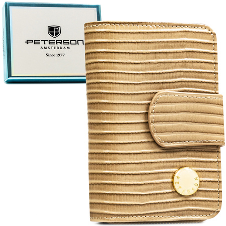 Portfel damski skóra+PU PTN PS115-CRV KHAKI