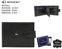ROVICKY RV-7870-9-BCA RFID leather wallet