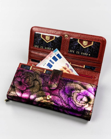 PETERSON PTN 421077-MD RFID leather wallet