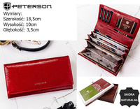 Portfel damski skórzany PTN 42122-SH Red