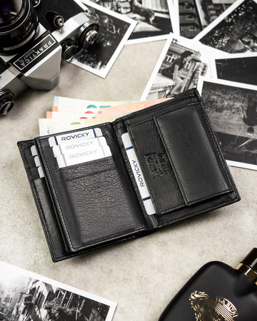 Portfel męski skórzany 0002-RVD Black