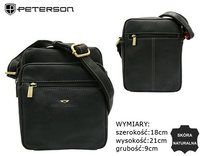 PTN TB-011-COM BLACK leather bag