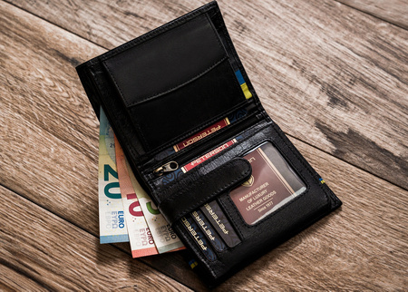PETERSON 303UP-5590 RFID leather wallet