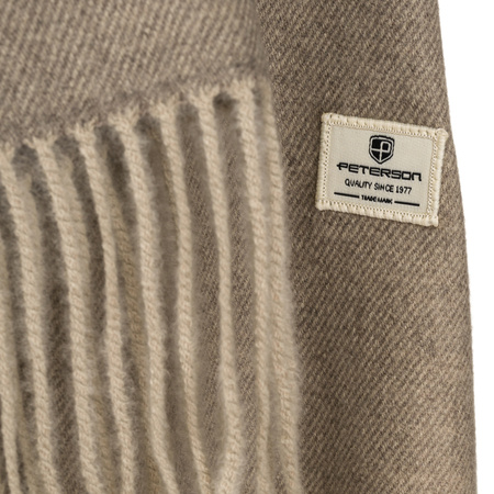 Large Women's Scarf with Fringes Peterson PTN SPV73 Dark Grey