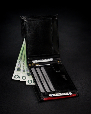 ROVICKY 1567-03-BOR RFID leather wallet