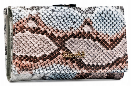 Portfel damski skóra+PU PX23-DNH D.Blue