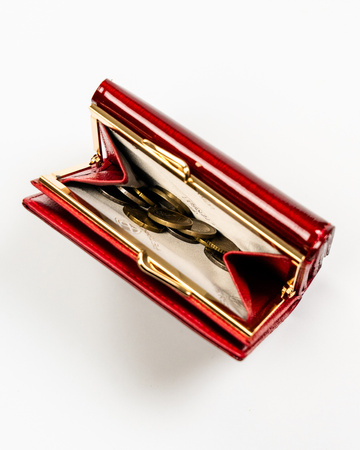 Portfel damski skórzany PTN 15-09-SH Red