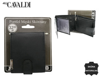 Portfel męski skórzany BLISTER N992L-P-GOS-BL Black