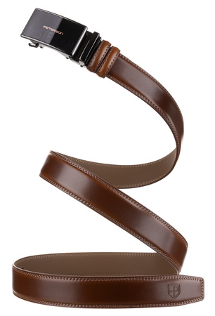 Pasek męski skórzany PTN A022-AS Brown