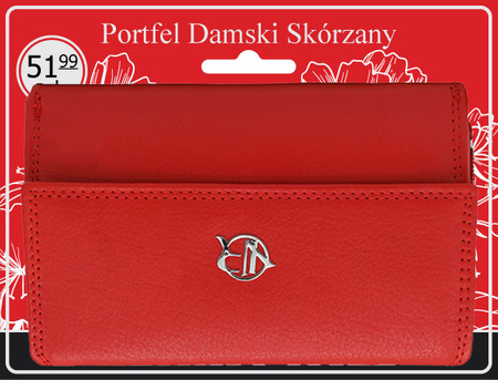 Portfel damski skórzany na blistrze R-D1511-NCD-BL