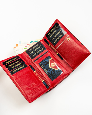 Portfel damski skóra+PU PTN PS108-PDS Red