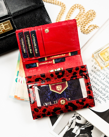 Portfel damski skóra+PU PTN PS445-PDS Red