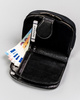 Women's leather wallet 43972-CIS-3337 BLACK