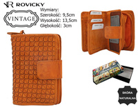 Portfel damski skórzany R-N109-ZPT Orange