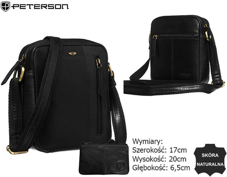 Torba skórzana + Etui PTN 705-TUM Black
