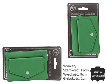 Skórzane etui na klucze KC-01-PDM D.Green