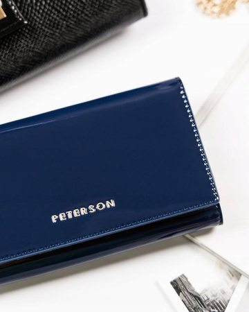 Leather wallet RFID PETERSON PTN BC-466