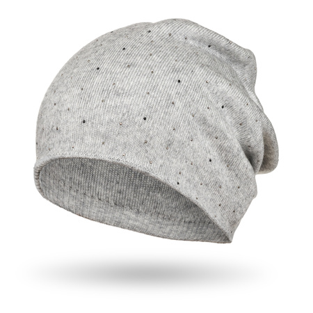 Women's Hat Decorated with Crystals PETERSON PTN HAT-05 Grey