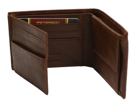 Porfel męski skórzany PTN RM-22-LWC Cognac