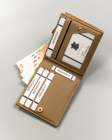 Portfel damski na blistrze PP-SF-1814-A-BL Beige