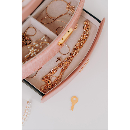 Szkatułka na biżuterię ze skóry ekologicznej Peterson PTN SZK-02 Pink