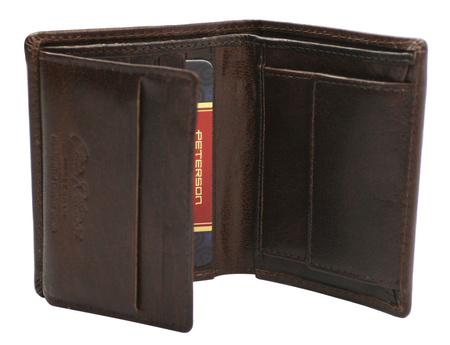 Portfel męski skórzany PTN RM-12-BUF Brown