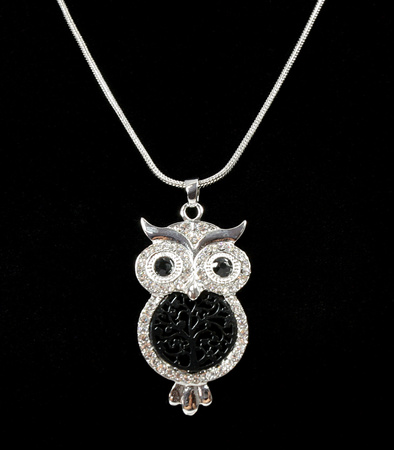 Naszyjnik Damski 08 SILVER BLACK